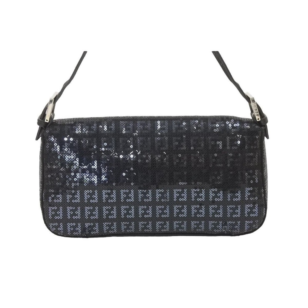 Fendi Bucket Sequin Mamma Bag Black Shoulder